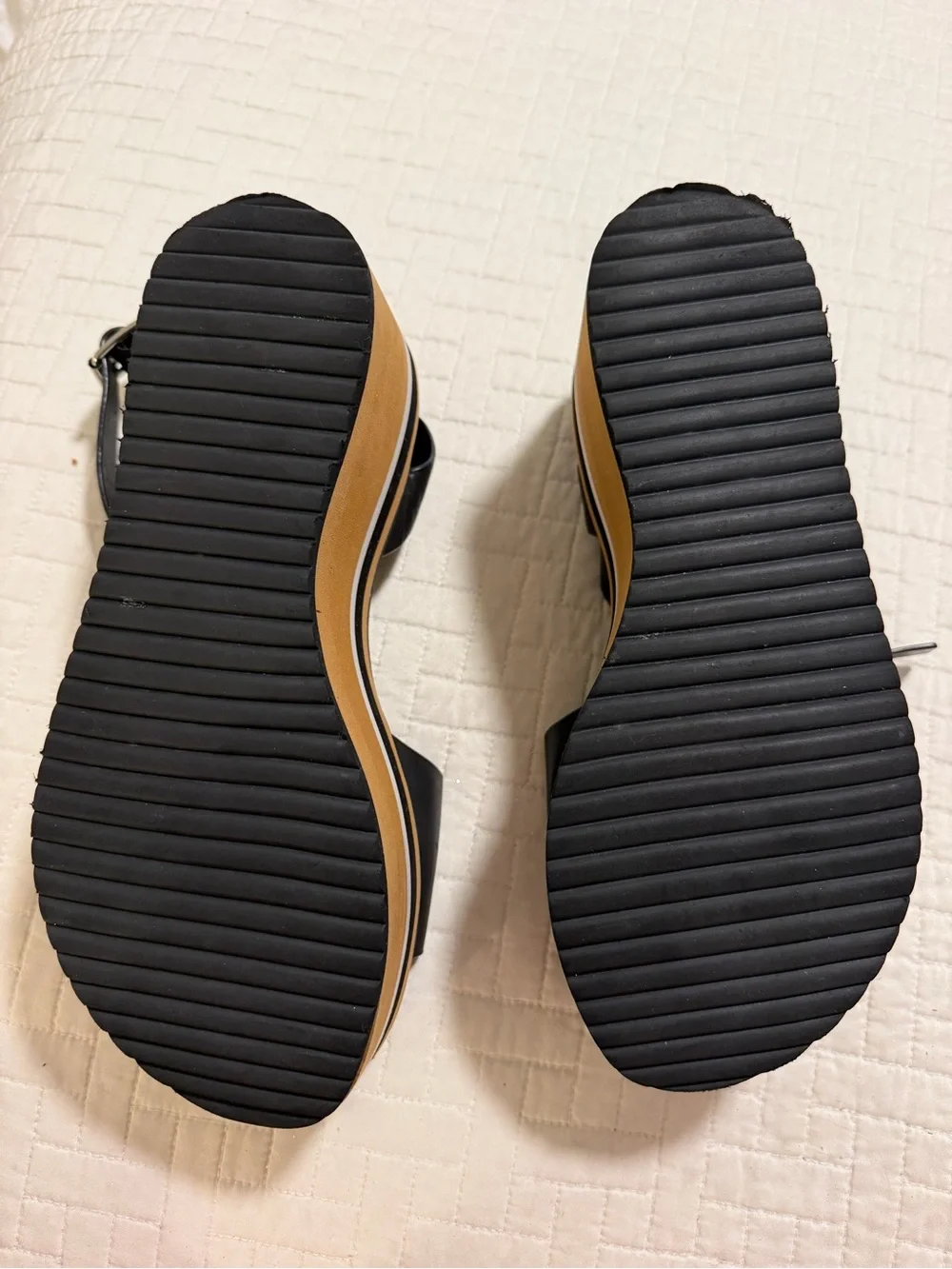 Alias Mae Oasis Sandwich Black Leather Sandals with Ankle Strap